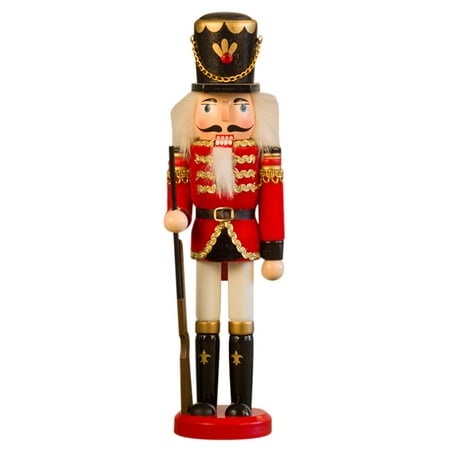 

King Nutcracker Collectible Wooden Soldier Puppet Wine Cabinet Decoration Ornaments Christmas Festive Holiday Decor Purple