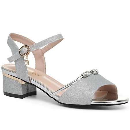 Women s Pump Sandals with Ankle Strappy Peep-toe Shoes for Valentine s Day Christmas Gift Silver 38
Women s Pump Sandals with Ankle Strappy Peep-toe Shoes for Valentine s Day Christmas Gift Silver 38