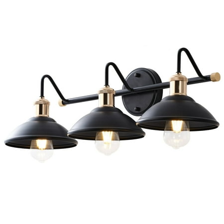 Aiwen Industrial Style 3-Light Vanity Light Matte Black Cone Shade Wall Lamp
Aiwen Industrial Style 3-Light Vanity Light Matte Black Cone Shade Wall Lamp