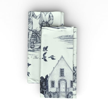 Linen Cotton Canvas Dinner Napkins (Set of 2) - Shore History Toile Vintage Beach Space Historical Print Cloth Dinner Napkins by Spoonflower
Linen Cotton Canvas Dinner Napkins (Set of 2) - Shore History Toile Vintage Beach Space Historical Print Cloth Dinner Napkins by Spoonflower