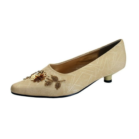 FLORAL Ayla Women s Wide Width Satin Upper Dress Pumps