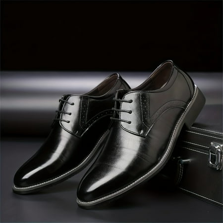 GUANGZHYZYFUS Elegant Men‘s Non-Slip Round Toe Lace-Up Formal Dress Shoes for Wedding Party and Business Events
GUANGZHYZYFUS Elegant Men‘s Non-Slip Round Toe Lace-Up Formal Dress Shoes for Wedding Party and Business Events
