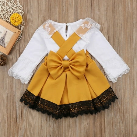 0-24M Newborn Baby Girl Lace Jumpsuit Romper Bodysuit Party Bowknot Skirt Dress Outfit
0-24M Newborn Baby Girl Lace Jumpsuit Romper Bodysuit Party Bowknot Skirt Dress Outfit