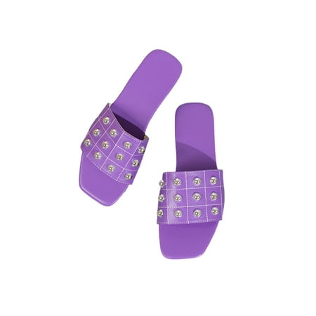 Ritualay Ladies Slippers Summer Slides Slip On Flat Sandals Comfort Anti Skid Footbeds Womens Women s Beach Casual Shoes Purple 8
Ritualay Ladies Slippers Summer Slides Slip On Flat Sandals Comfort Anti Skid Footbeds Womens Women s Beach Casual Shoes Purple 8