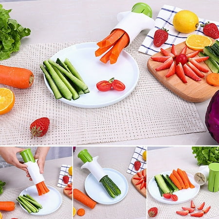 Cucumber Cutter Fruit Spiral Slicer Grater Carrot Salad Kitchen Gadgets Tool New