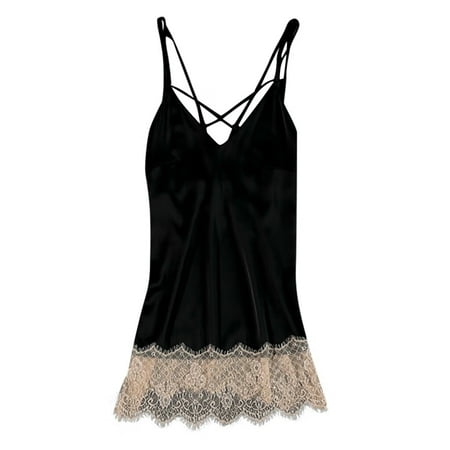 Intimates New Fashion Satin Silk Pajamas Nightdress Lingerie Women Underwear Sleepwear Polyester Dress for Women Casual Black
Intimates New Fashion Satin Silk Pajamas Nightdress Lingerie Women Underwear Sleepwear Polyester Dress for Women Casual Black