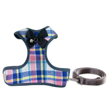 Waistcoat Pet Chest Strap New Break Leash Cat Teddy Pet Check Chest Back CHMORA