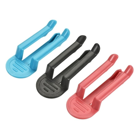 Uxcell Garbage Bag Clips Trash Bag Clips Clamp Black Blue Red 12in3 Set
