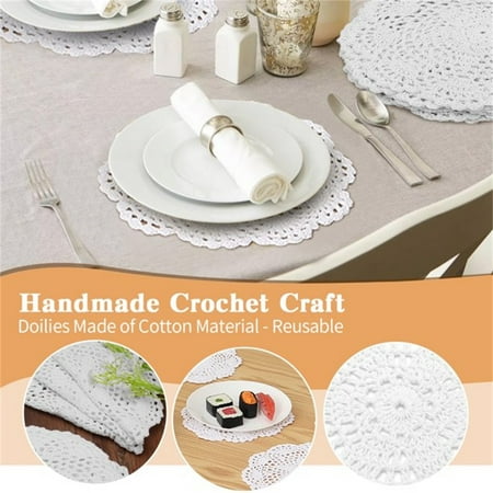 NIUREDLTD Hand Knitted Hook Floral Hollowed Out Circular Decorative Pads Foreign Trade Plate Pads Insulated Table MATS 20cm
NIUREDLTD Hand Knitted Hook Floral Hollowed Out Circular Decorative Pads Foreign Trade Plate Pads Insulated Table MATS 20cm