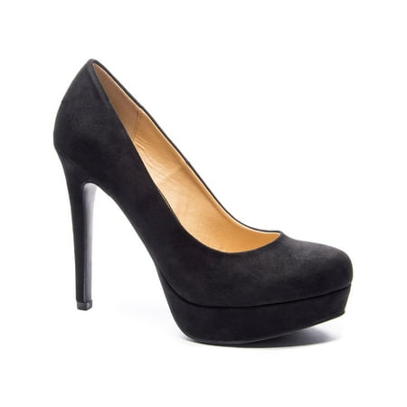 Chinese Laundry Womens Patent Closed Toe Classic Pumps Black Suede Size 8.0