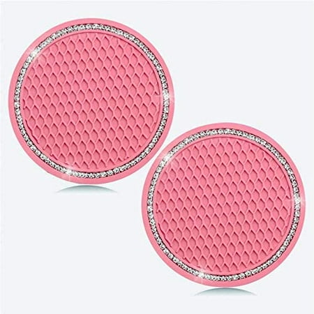 Bling Car Coasters Pink PVC Travel Auto Cup Holder Insert Coaster Anti Slip Crystal Vehicle Interior Accessories Cup Mats for Women and Girl (2.75 Diameter Pack of 2) - Pink
Bling Car Coasters Pink PVC Travel Auto Cup Holder Insert Coaster Anti Slip Crystal Vehicle Interior Accessories Cup Mats for Women and Girl (2.75 Diameter Pack of 2) - Pink
