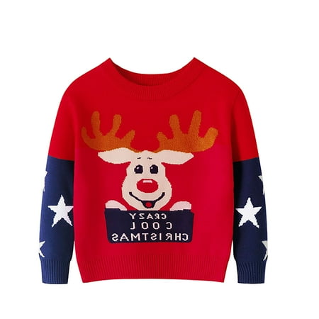 RPVATI Toddler Bays Girl Boy Crewneck Sweater Knitting Christmas Sweaters Long Sleeve Pullover 1-7Y
RPVATI Toddler Bays Girl Boy Crewneck Sweater Knitting Christmas Sweaters Long Sleeve Pullover 1-7Y