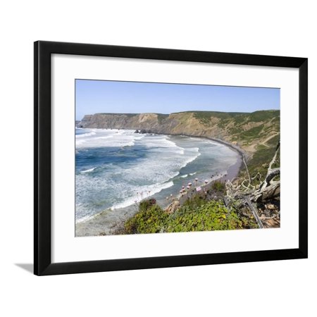 Praia da Ponta Ruiva at the Costa Vicentina, Algarve, Portugal. Portugal Framed Print Wall Art By Martin Zwick