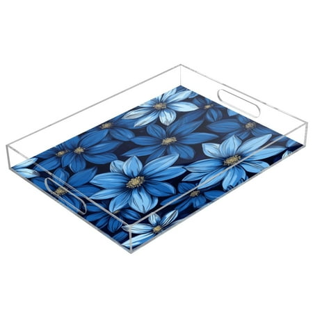 Acrylic Tray 15.7*11.8*1.9 Inch Transparent Tray Food Tray Tea Cup Tray Serving Trays Cosmetics Storage Kitchen Table Bathroom Sundry Storage Blue Flower3
Acrylic Tray 15.7*11.8*1.9 Inch Transparent Tray Food Tray Tea Cup Tray Serving Trays Cosmetics Storage Kitchen Table Bathroom Sundry Storage Blue Flower3