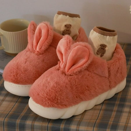 CoCopeanut Cute Rabbit Cotton Slippers Woman Cute Cartoon Plush Shoes Slides Winter Indoor Warm Fluffy Platform Female Home Cotton Slipper
CoCopeanut Cute Rabbit Cotton Slippers Woman Cute Cartoon Plush Shoes Slides Winter Indoor Warm Fluffy Platform Female Home Cotton Slipper