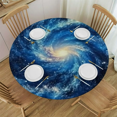 SHERONV Galaxy Stars Blue Center Round Tablecloth 100% Polyester Stain-Resistant Washable for Indoor Outdoor Restaurants Weddings Parties Home Kitchen Holiday Dinner 31 -35
SHERONV Galaxy Stars Blue Center Round Tablecloth 100% Polyester Stain-Resistant Washable for Indoor Outdoor Restaurants Weddings Parties Home Kitchen Holiday Dinner 31 -35