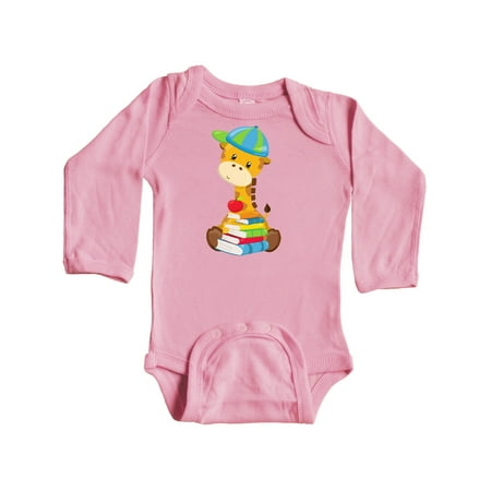 Inktastic Giraffe Going To School Giraffe With Books Gift Baby Boy or Baby Girl Long Sleeve Bodysuit
Inktastic Giraffe Going To School Giraffe With Books Gift Baby Boy or Baby Girl Long Sleeve Bodysuit