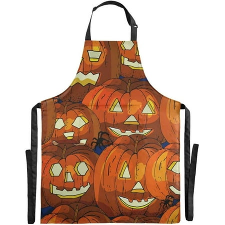 Hyjoy Halloween Pumpkins Apron Waterdrop Resistant Cooking Kitchen Apron with Adjustable Neck Strap for Women Men Chef 26.7 x34.7
Hyjoy Halloween Pumpkins Apron Waterdrop Resistant Cooking Kitchen Apron with Adjustable Neck Strap for Women Men Chef 26.7 x34.7