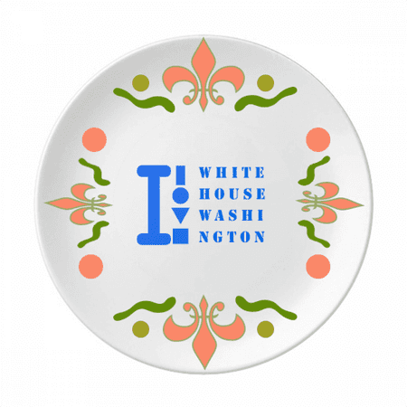 

White House Art Deco Fashion Flower Ceramics Plate Tableware Dinner Dish