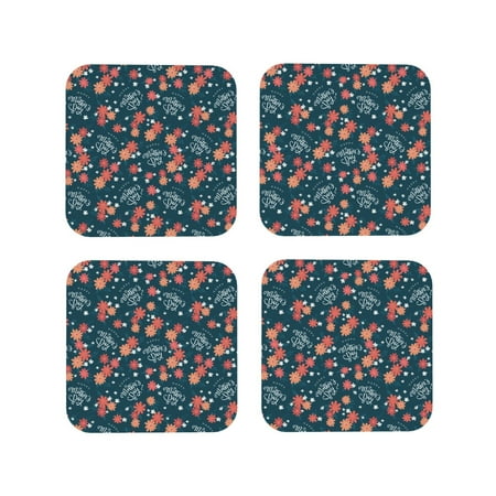 Junzan Happy Mother s Day Print Coasters for Drinks - Leather Coasters Set of 4 for Coffee Table for Housewarming/Kitchen/Bar/Decor-Square
Junzan Happy Mother s Day Print Coasters for Drinks - Leather Coasters Set of 4 for Coffee Table for Housewarming/Kitchen/Bar/Decor-Square
