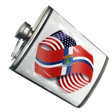 NEONBLOND Flask Infinity Flags USA and La Palma (Spain)