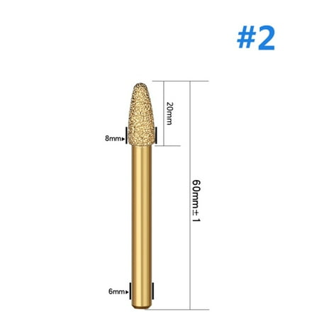 BAMILL 6mm Shank Vacuum Brazed Diamond Burr Head Grinding Rotary File For Stone Steel
BAMILL 6mm Shank Vacuum Brazed Diamond Burr Head Grinding Rotary File For Stone Steel