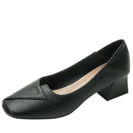 Women‘s Square Toe Chunky Heel Mid Heels Solid Color Soft-sole Slip On Court Pumps Comfortable Business Shoes
Women‘s Square Toe Chunky Heel Mid Heels Solid Color Soft-sole Slip On Court Pumps Comfortable Business Shoes