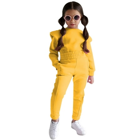 nsendm Little Girl Set Kids Toddler Baby Girls Boys Autumn Winter Solid Cotton Long Sleeve Hoodie New Clothes for Babies Childrenscostume Yellow 1-2 Years
nsendm Little Girl Set Kids Toddler Baby Girls Boys Autumn Winter Solid Cotton Long Sleeve Hoodie New Clothes for Babies Childrenscostume Yellow 1-2 Years