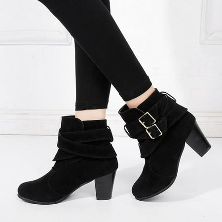 Tdoqot 2022 Boots for Women- Low-heeled Christmas Gifts Casual Chunky Heel Women s Ankle Boots Black 41
Tdoqot 2022 Boots for Women- Low-heeled Christmas Gifts Casual Chunky Heel Women s Ankle Boots Black 41