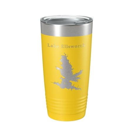 Lake Ellsworth Map Tumbler Travel Mug Insulated Laser Engraved Coffee Cup Oklahoma 20 oz Yellow
Lake Ellsworth Map Tumbler Travel Mug Insulated Laser Engraved Coffee Cup Oklahoma 20 oz Yellow
