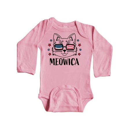 Inktastic 4th of July Meowica Cat in Flag Sunglasses Gift Baby Boy or Baby Girl Long Sleeve Bodysuit
Inktastic 4th of July Meowica Cat in Flag Sunglasses Gift Baby Boy or Baby Girl Long Sleeve Bodysuit