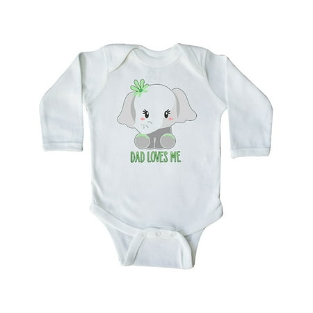 Inktastic Dad Loves Me- cute elephant Gift Baby Boy or Baby Girl Long Sleeve Bodysuit
Inktastic Dad Loves Me- cute elephant Gift Baby Boy or Baby Girl Long Sleeve Bodysuit