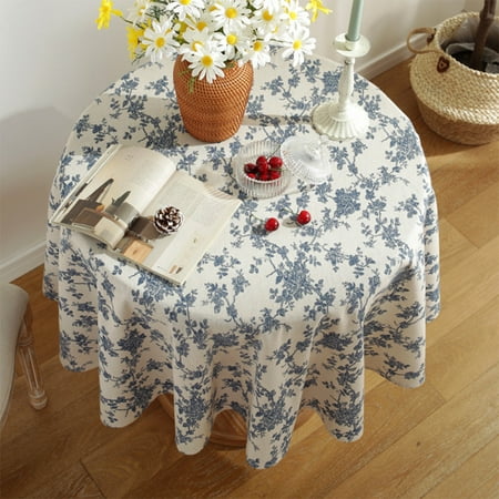 Goory Vintage Washable Tablecloths Decorative Dining Room Dust-proof Table Cloths Blue Flower Home Decor Wedding Cover
Goory Vintage Washable Tablecloths Decorative Dining Room Dust-proof Table Cloths Blue Flower Home Decor Wedding Cover