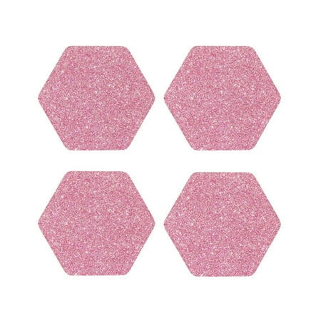 Tideii Glitter Pink for Leather Coasters 4 Pieces Anti-fouling and Anti-scalding Decorative Coasters Suitable for Restaurants Kitchens Coffee Shops-Hexagon
Tideii Glitter Pink for Leather Coasters 4 Pieces Anti-fouling and Anti-scalding Decorative Coasters Suitable for Restaurants Kitchens Coffee Shops-Hexagon