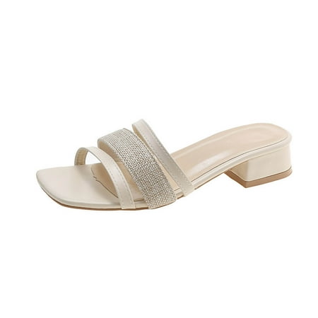 Jsezml Womens Mules Chunky Block Low Heeled Sandals Fashion Square Toe Slip On Dress Slippers Elegant Slides Sandals
Jsezml Womens Mules Chunky Block Low Heeled Sandals Fashion Square Toe Slip On Dress Slippers Elegant Slides Sandals