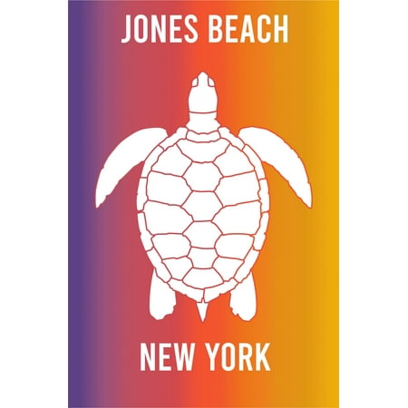 Jones Beach New York Souvenir 2x3 Inch Fridge Magnet Turtle Design