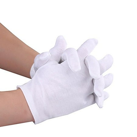 Wolfride 15 Pairs White Cotton Gloves for Cosmetic Moisturizing and Coin Jewelry Silver Inspection Protective Gloves Small Size
Wolfride 15 Pairs White Cotton Gloves for Cosmetic Moisturizing and Coin Jewelry Silver Inspection Protective Gloves Small Size