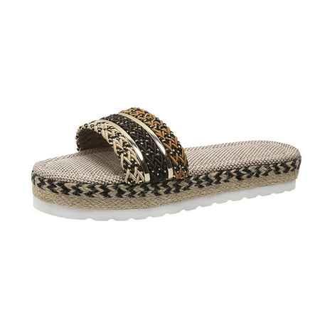 PMUYBHF Women s Sandals With Arch Support Navy Ladies Fashion Summer Open Toe Grass Woven Bottom Thick Sole Retro Sandals
PMUYBHF Women s Sandals With Arch Support Navy Ladies Fashion Summer Open Toe Grass Woven Bottom Thick Sole Retro Sandals