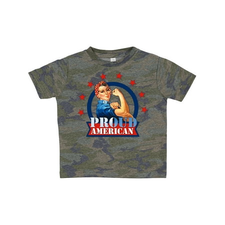 Inktastic Rosie Riveter Proud American Gift Toddler Toddler Girl T-Shirt