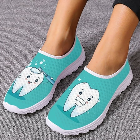 Cute Cartoon Tooth Pattern Women Slip On Sneakers Dentist Mesh Ladies Shoes Light Casual Summer Beach Water Loafers
Cute Cartoon Tooth Pattern Women Slip On Sneakers Dentist Mesh Ladies Shoes Light Casual Summer Beach Water Loafers