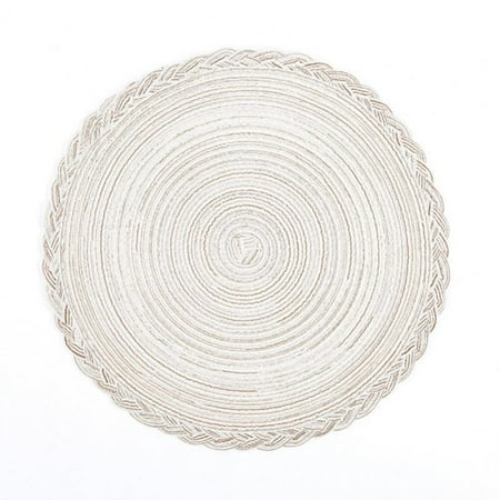 2Pcs Round Placemat for Dining Table Woven Heat Resistant Non-Slip Kitchen Table Mat Diameter 7.1 Inch
2Pcs Round Placemat for Dining Table Woven Heat Resistant Non-Slip Kitchen Table Mat Diameter 7.1 Inch