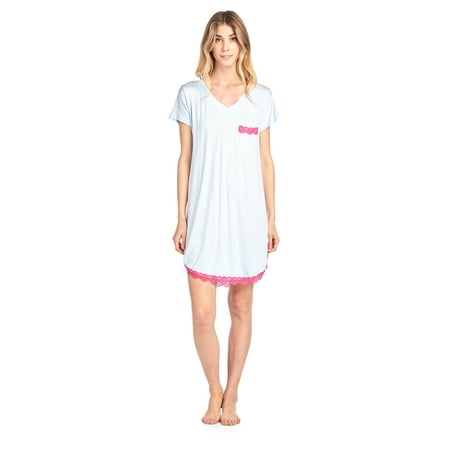 Casual Nights Women s Rayon Short Sleeve Dot Dorm Sleepwear Nightshirt - Blue - Large
Casual Nights Women s Rayon Short Sleeve Dot Dorm Sleepwear Nightshirt - Blue - Large