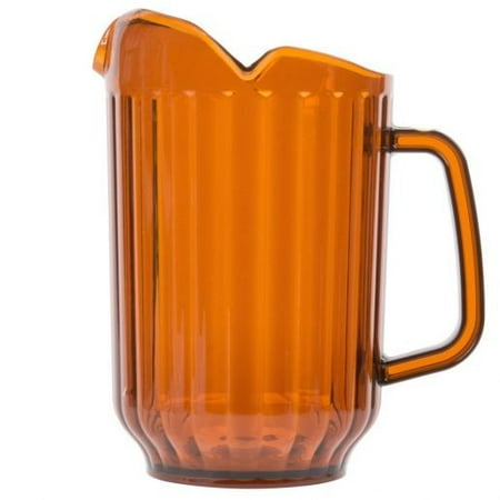 Winco WPCT-60A Amber Polycarbonate Water Pitcher 60 oz.