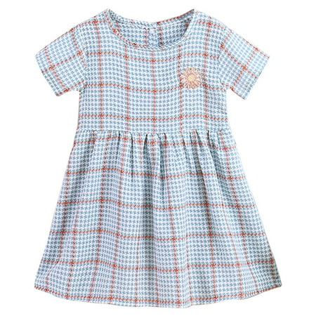 Toddler Kids Baby Girls Dress Summer Casual Short Sleeve Striped Plaid Party Birthday Princess Dress Lovely Clothes Baby Sundress Streetwear
Toddler Kids Baby Girls Dress Summer Casual Short Sleeve Striped Plaid Party Birthday Princess Dress Lovely Clothes Baby Sundress Streetwear