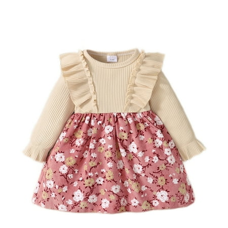 Kucnuzki 2T Infant Baby Girl Winter Dress Causal Dress 3T Infant Girl Long Sleeve Floral Prints Ruffled Layer Elegant Dress Headband 2PCS Set Red
Kucnuzki 2T Infant Baby Girl Winter Dress Causal Dress 3T Infant Girl Long Sleeve Floral Prints Ruffled Layer Elegant Dress Headband 2PCS Set Red