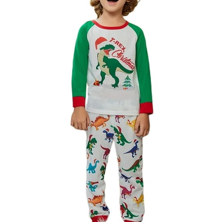 Sedceaty Parent-Child Christmas Pajamas Cartoon Dinosaur Print Long Sleeve Round Neck T-Shirt + Long Pants Long Jumpsuit
Sedceaty Parent-Child Christmas Pajamas Cartoon Dinosaur Print Long Sleeve Round Neck T-Shirt + Long Pants Long Jumpsuit