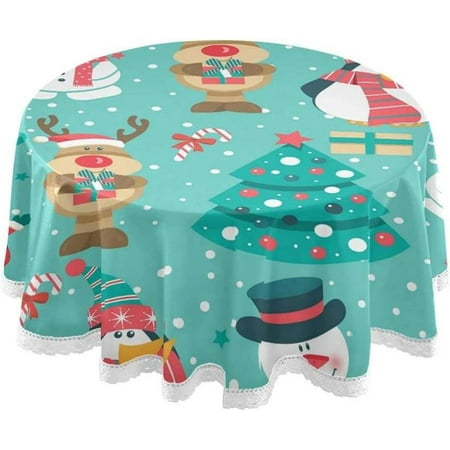 Hyjoy Christmas Snowman Round Tablecloth 60 Inch Waterproof Stain and Wrinkle Resistant Washable Decorative Table Covers for Kitchen Dining Tabletop Party Outdoor Picnic
Hyjoy Christmas Snowman Round Tablecloth 60 Inch Waterproof Stain and Wrinkle Resistant Washable Decorative Table Covers for Kitchen Dining Tabletop Party Outdoor Picnic