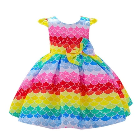 Child Girls Bowknot Multicolor Pageant Dress Birthday Party Toddler Rainbow Gown Princess Dress
Child Girls Bowknot Multicolor Pageant Dress Birthday Party Toddler Rainbow Gown Princess Dress