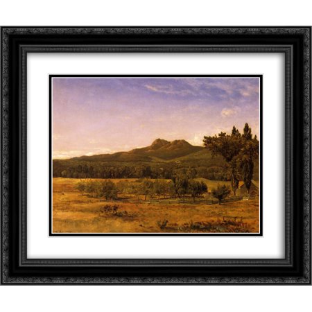 David Johnson 2x Matted 24x20 Black Ornate Framed Art Print 'Mount Chocorua, New Hampshire '