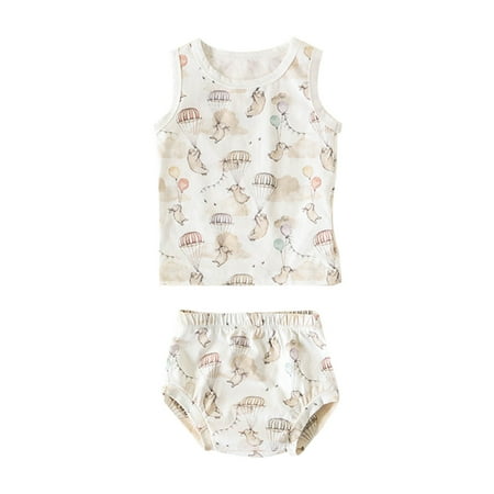 2023 Summer New Children s Vest Shorts Set Cute Cartoon Pattern Boys And Girls Home Service Two Piece Suit Size 6 Months-3 Years
2023 Summer New Children s Vest Shorts Set Cute Cartoon Pattern Boys And Girls Home Service Two Piece Suit Size 6 Months-3 Years